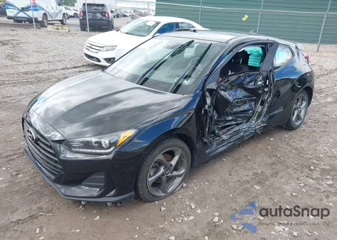 2019 Hyundai Veloster 2.0 z USA, uszkodzony, nr VIN KMHTG6AF0KU006239